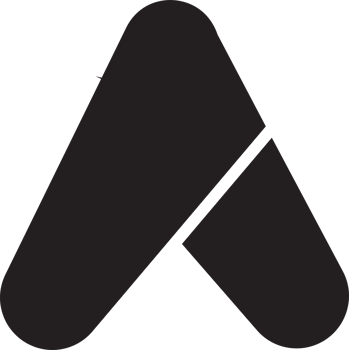Abstract letter A logo illustration in trendy and minimal style png