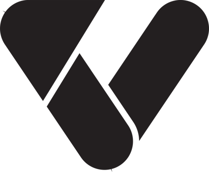 Abstract letter V logo illustration in trendy and minimal style png