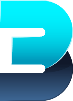 Abstract letter 3 logo illustration in trendy and minimal style png