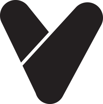 Abstract letter V logo illustration in trendy and minimal style png