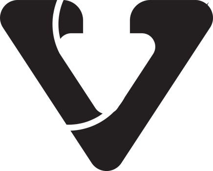 Abstract letter V logo illustration in trendy and minimal style png