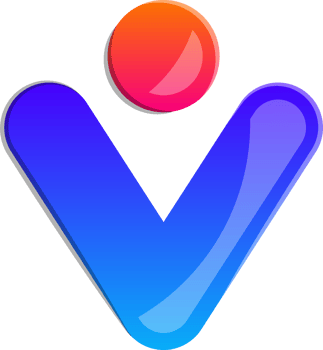 Abstract letter V logo illustration in trendy and minimal style png