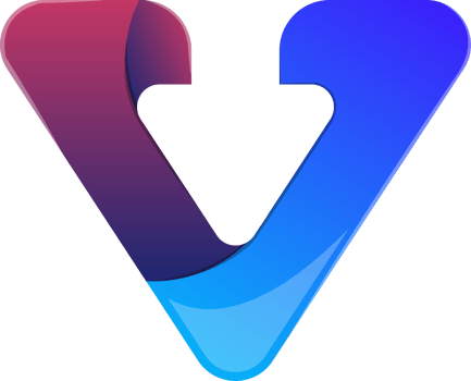 Abstract letter V logo illustration in trendy and minimal style png