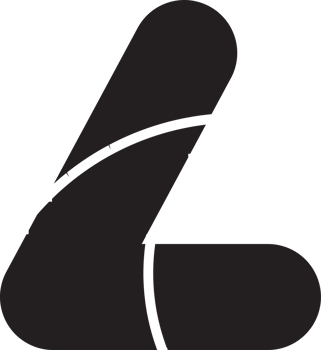 Abstract letter L logo illustration in trendy and minimal style png