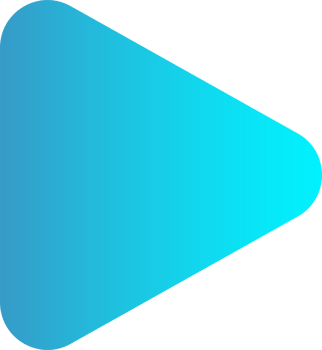 Abstract play button logo illustration in trendy and minimal style png