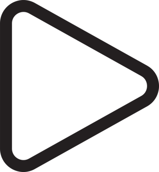 Abstract play button logo illustration in trendy and minimal style png