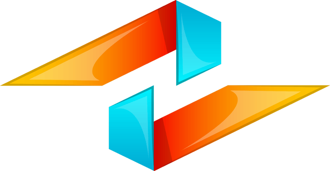 Abstract two lines logo illustration in trendy and minimal style png