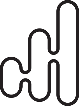 Abstract mountain logo illustration in trendy and minimal style png