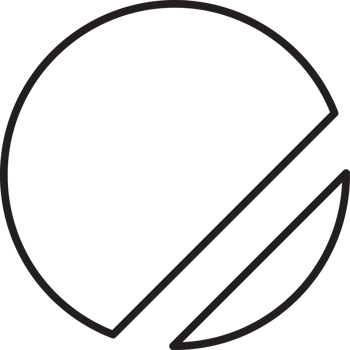 Abstract circle and line logo illustration in trendy and minimal style png