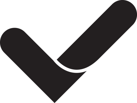 Abstract check mark logo illustration in trendy and minimal style png