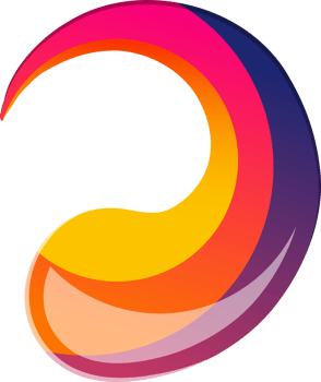 Abstract water drop logo illustration in trendy and minimal style png