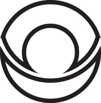 Abstract circle logo with holes illustration in trendy and minimal style png