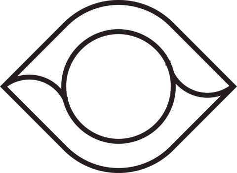 Abstract circle logo with holes illustration in trendy and minimal style png