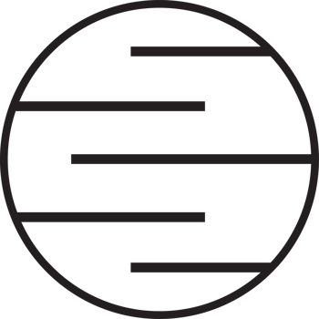 Abstract circle and line logo illustration in trendy and minimal style png
