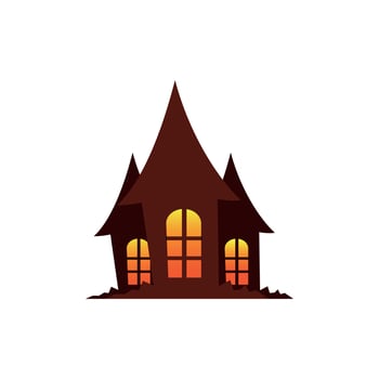 Horror home Vector Clip Art And Illustration. Premium Hi-Quality Ghost Style House Design, Simple 3D Premium Hi-Quality Download With Vector File.