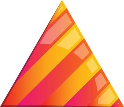Abstract triangle mountain logo illustration in trendy and minimal style vector