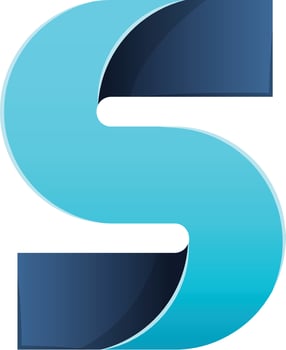 Abstract letter S logo illustration in trendy and minimal style vector