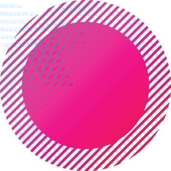 Abstract circle and rays logo illustration in trendy and minimal style vector