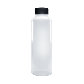 Mini water bottle plastic transparent isolated png