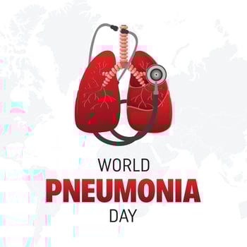 World Pneumonia Day Banner Background Illustration. Vector Illustration. Banner Design.