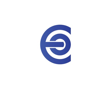 EO OE logo design vector template