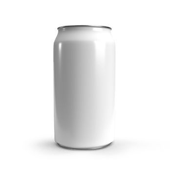 Soda can mockup realistic transparent png