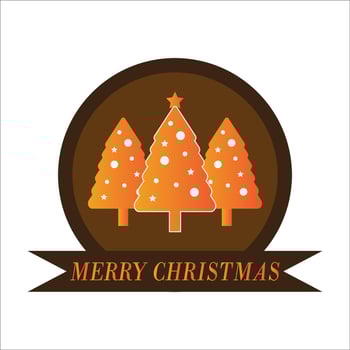 merry christmas logo vector design