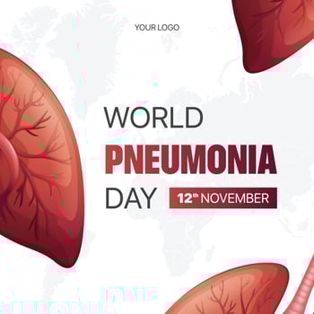 World Pneumonia Day Template Free Vector for Social Media