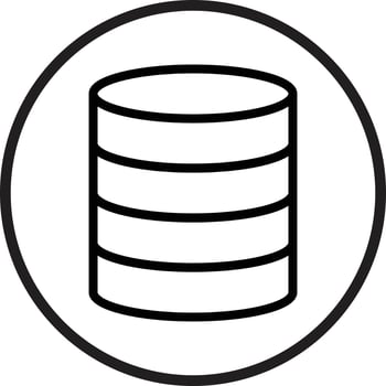 Database Icon Style vector