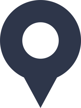 Map location pin icon in dark colors. png
