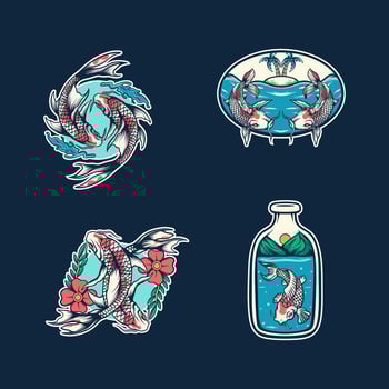 Koi Fish Illustration vector