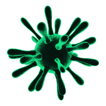 3D render virus covid-19 transparency png