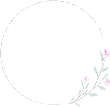 sweet tiny pink watercolor roses wreath frame png