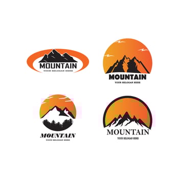 Mountain icon Logo Business Template Vector