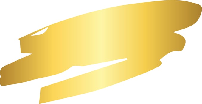 Gold Brush Stroke Design Element vector