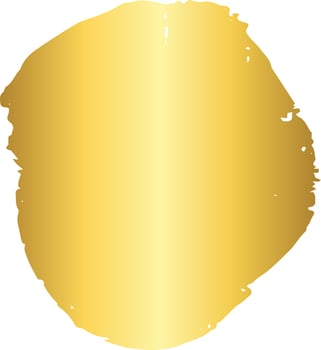 Gold Brush Stroke Design Element vector