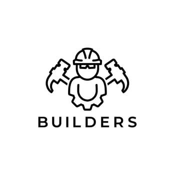 Builders and Construction logo vector. Real estate vector. Building and landmark logo vector
