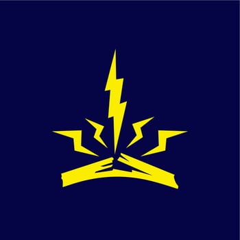 thunders vector. lightning vector. vector