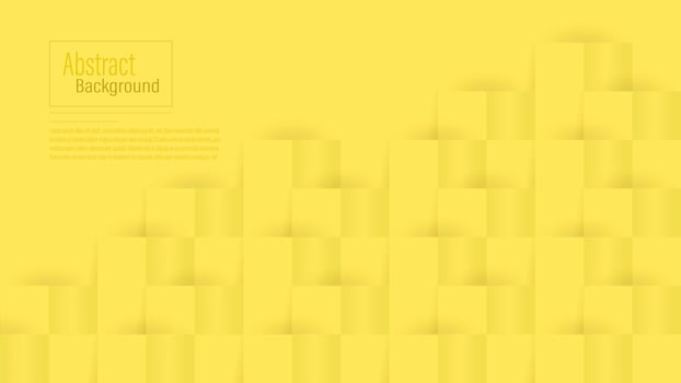 Abstract Yellow texture background design. 3d paper for book, poster, flyer, cover, website, advertising. Vector illustration