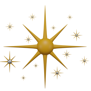 Sparkle Star 3D Icon, suitable to be used as an additional element in your poster, banner and template designs png