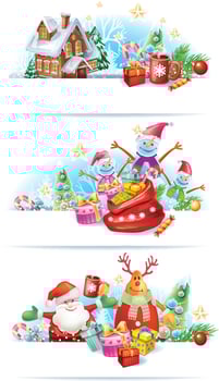 Background for Christmas card vector
