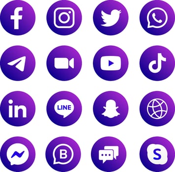 Social Media Logo  Icon vector