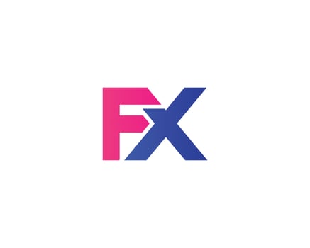 FX XF Logo design vector template