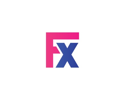 FX XF Logo design vector template