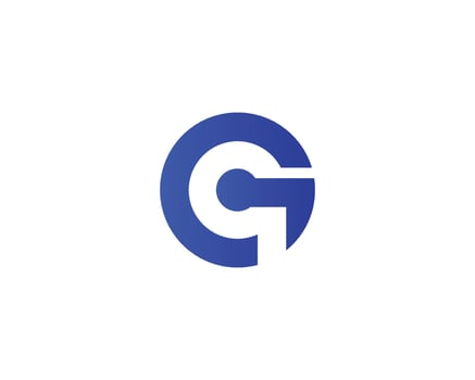 GQ QG logo design vector template