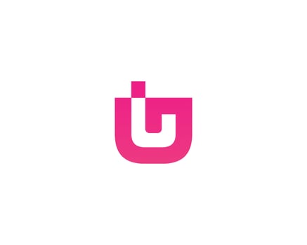GU UG Logo design vector template