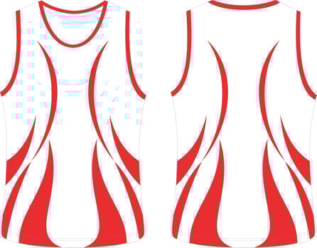 Sleeveless Tank Top Basketball jersey vest design t-shirt template, sports jersey concept with front and back view for Men and women. Basketball,Volleyball jersey,tennis,tank top and badminton uniform vector