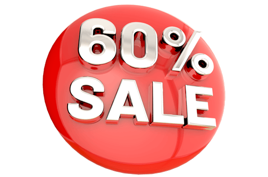 3D sale red banner template design for web or social media PNG Transparent