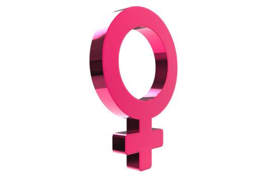 Male, female sex sign. Gender symbols illustration. 3D rendering. 3D Gender Symbols png