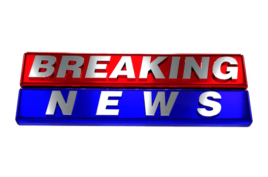 Breaking news 3d text 3d typography illustration png